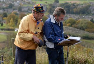 Checking the results, Hill-Climb National Championships 2015