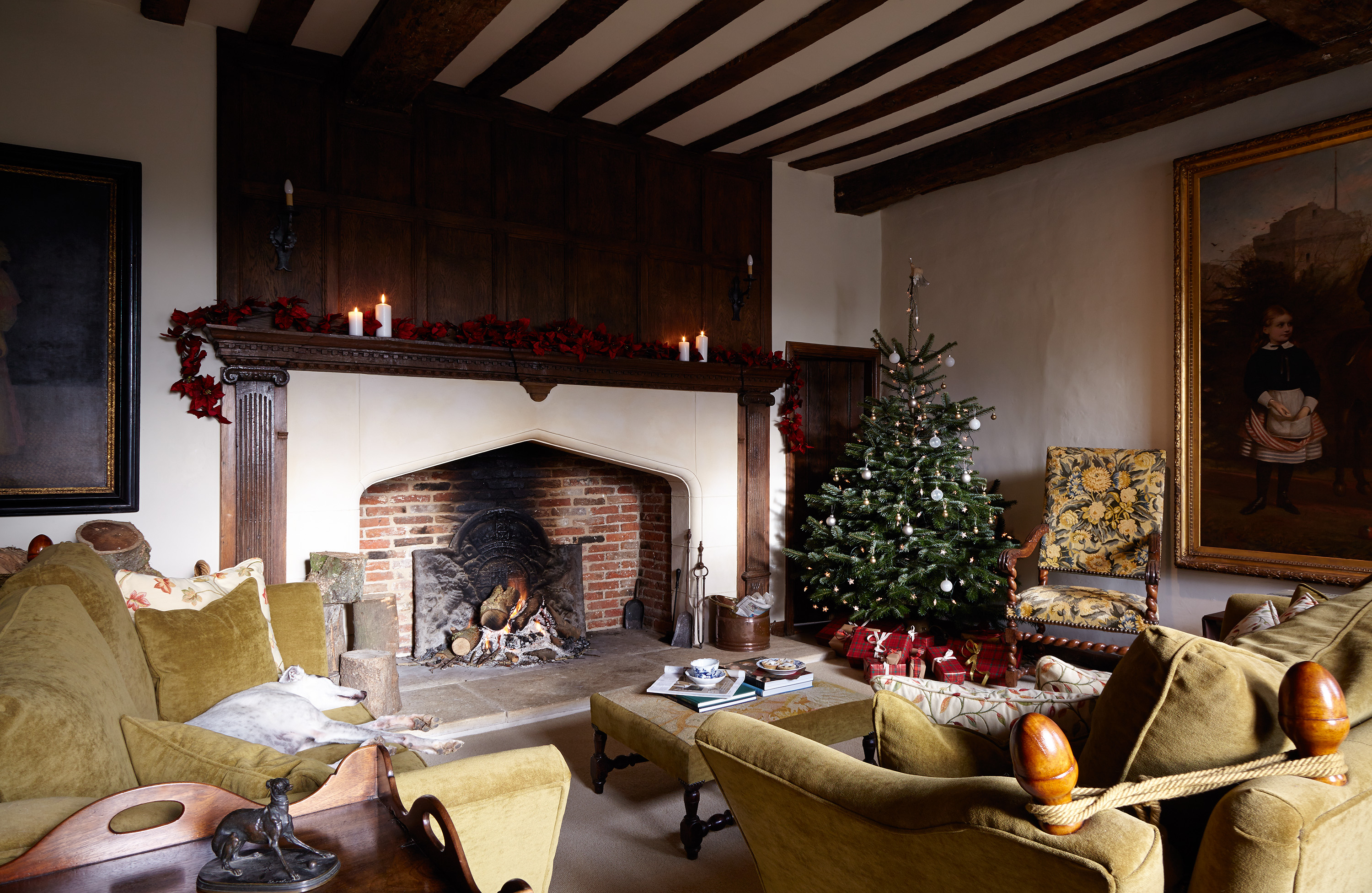 Christmas house: a medieval moated manor house | Real Homes