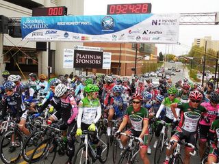 More than 110 riders lined up for the women's 50.4-mile road race at the Winston-Salem Cycling Classic