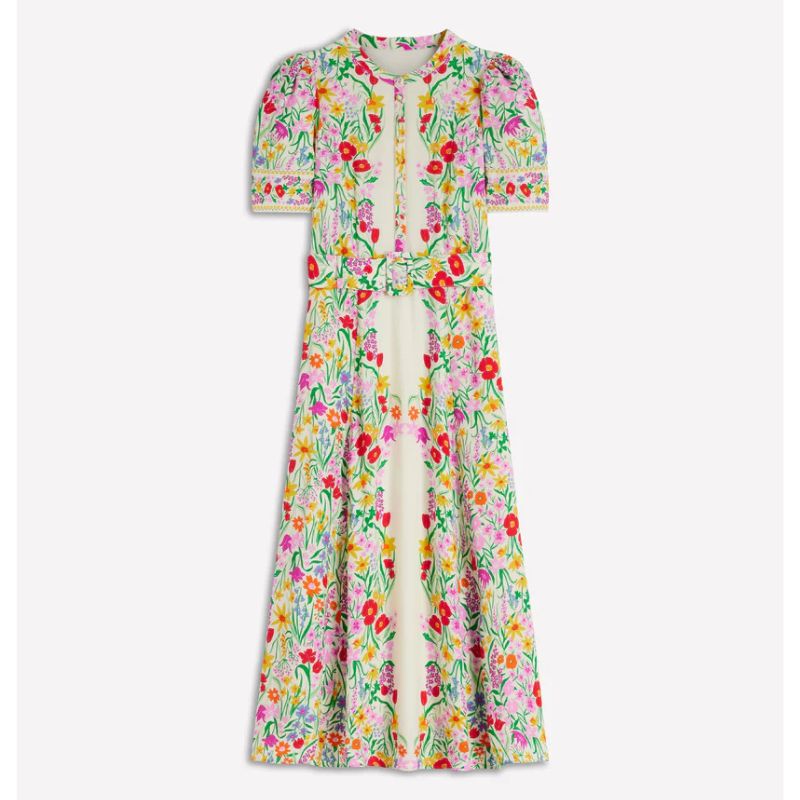 Boden , Kate Puff Sleeve Belted Dress