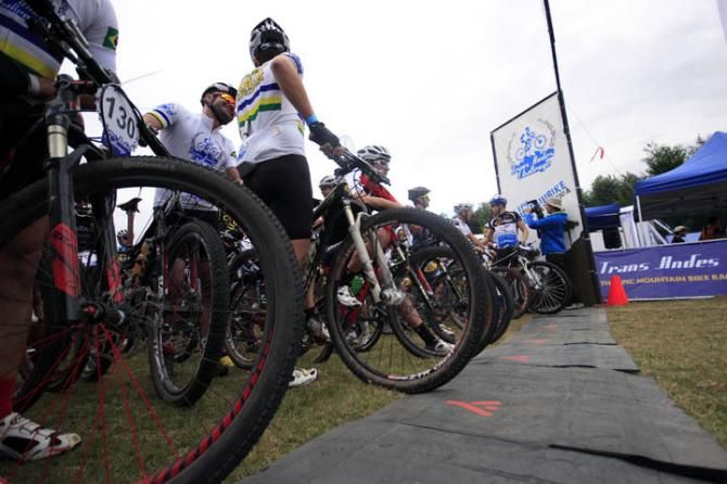Riders at the start line