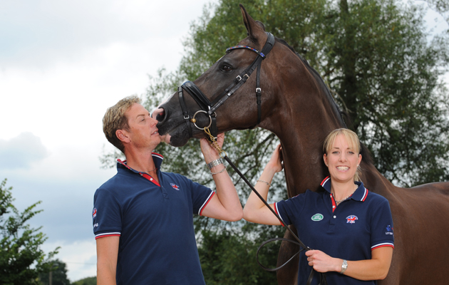 H&amp;amp;H Cover Shoot. International Dressage Riders Carl Hester and Charlotte Dujardin. International Dressage Riders Carl Hester and Charlotte Dujardin