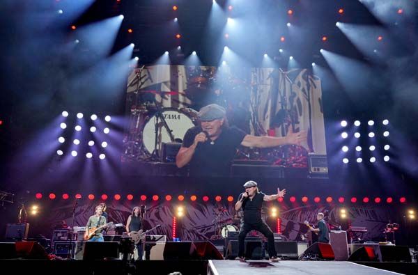 Brian Johnson onstage