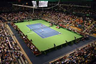 Davis Cup tennis court
