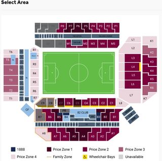 Aston Villa ticketing website