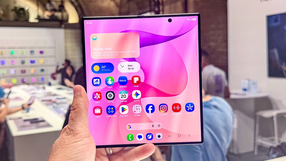 Galaxy Z Fold 8 Ultra shown in hand