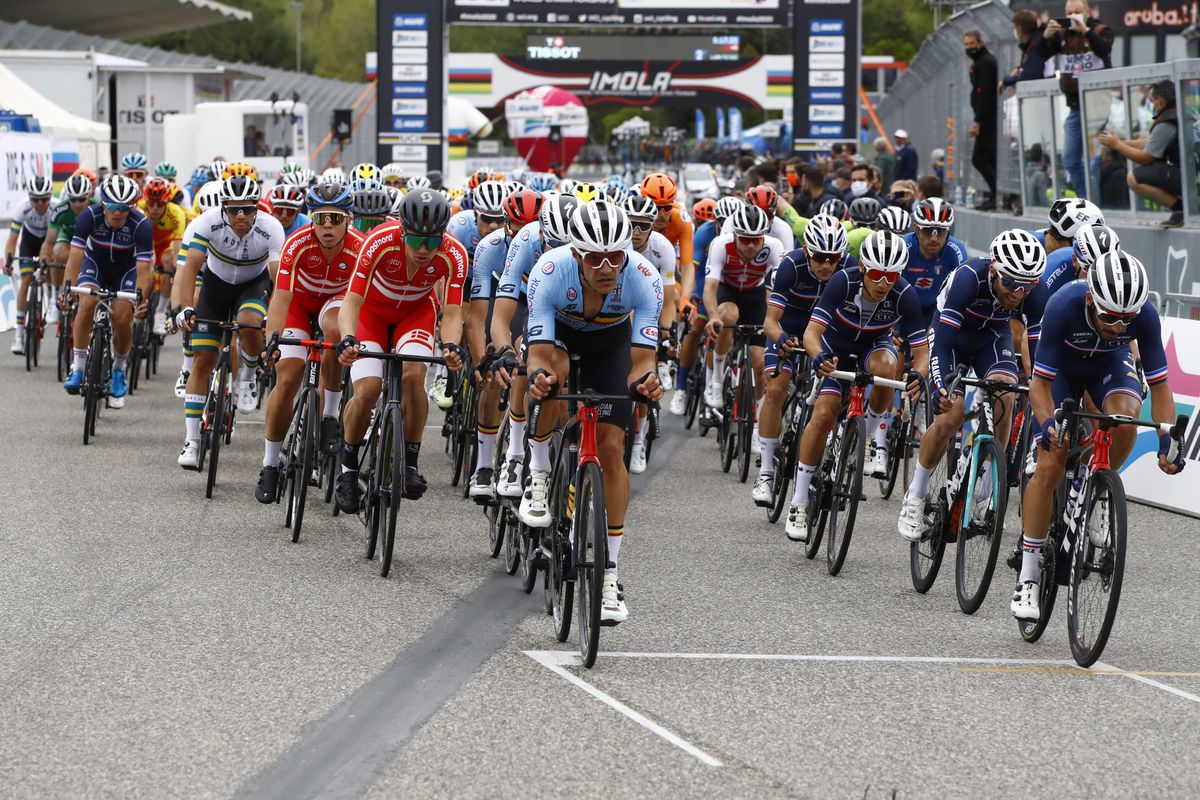 Belgium and France are chasing solo breakaway Tadej Pogacar