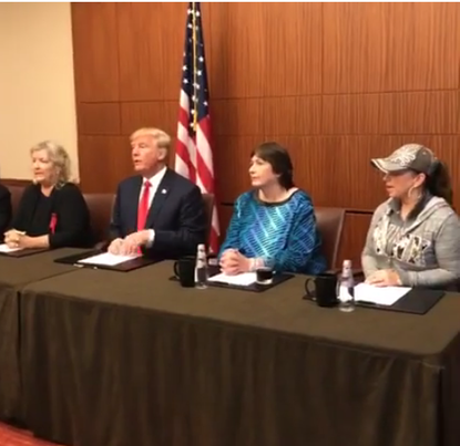 Donald Trump's surprise press conference.