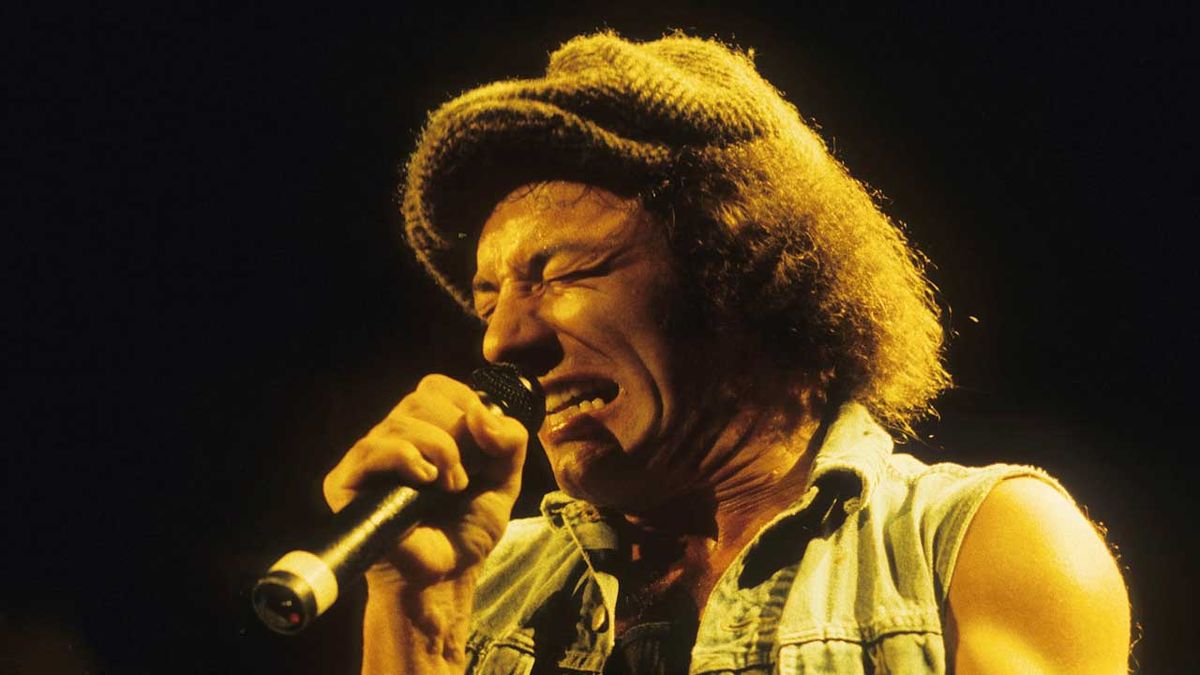 Brian Johnson on stage