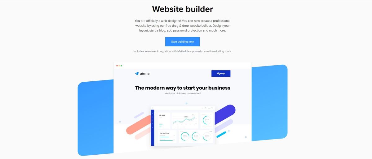 Mailerlite Website Builder Review