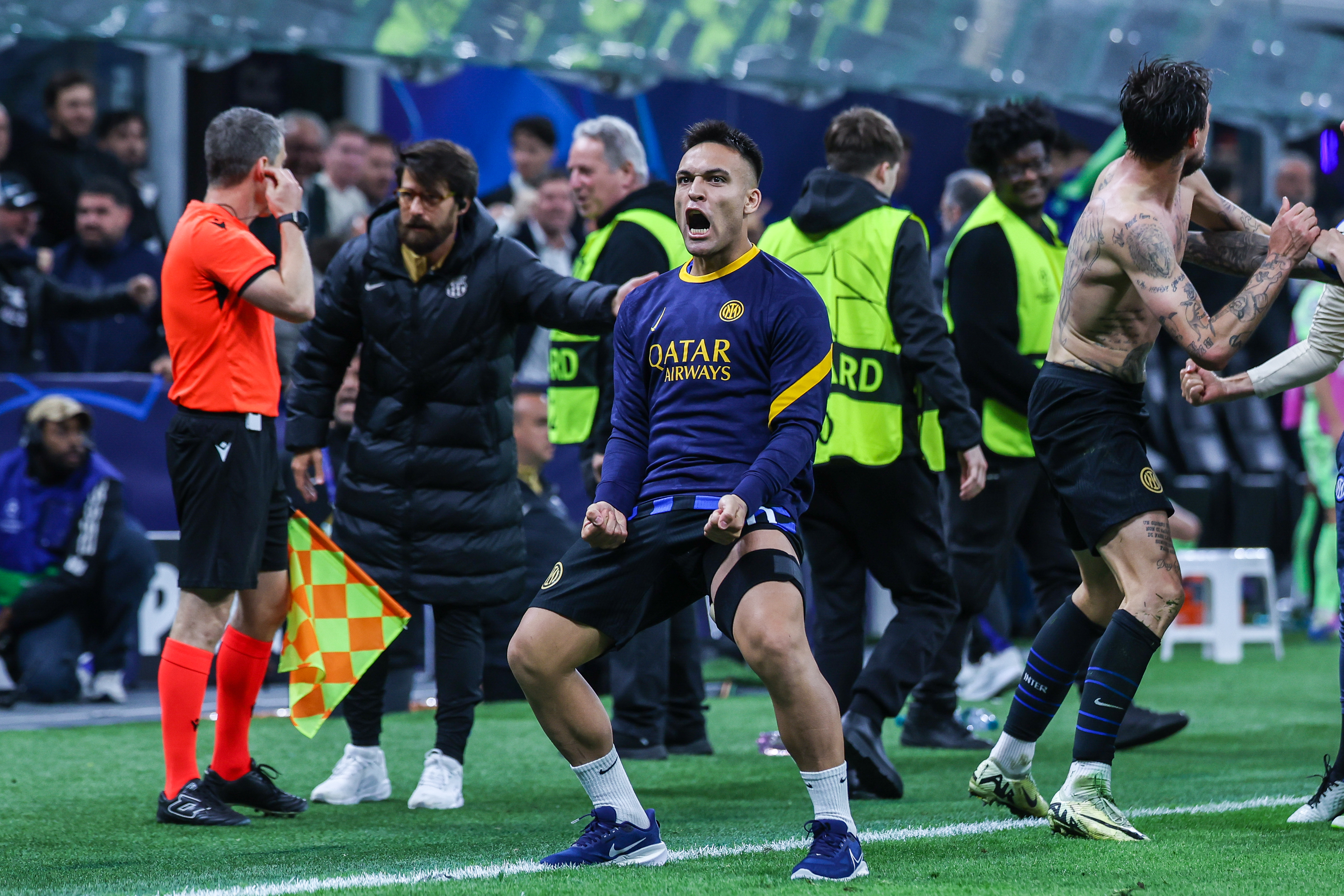 Lautaro Martinez couldn't hide his joy as Inter booked their place in the UEFA Champions League final with victory over Barcelona