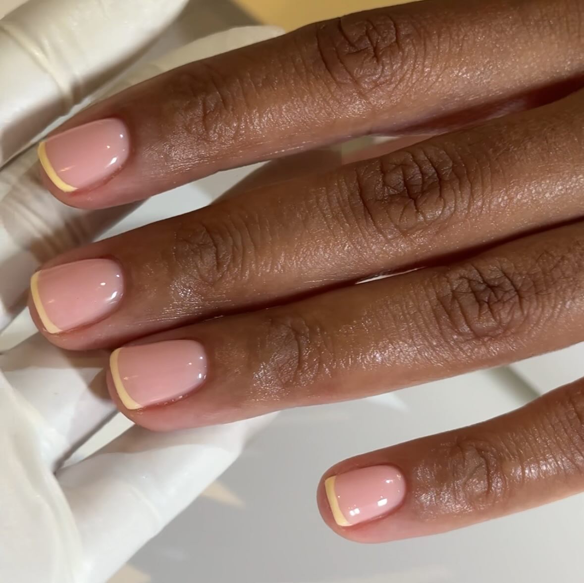 @corrinnabianca buttermilk French tip nails