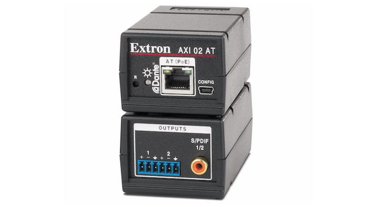 Extron Introduces Compact Two-Channel Dante Interface