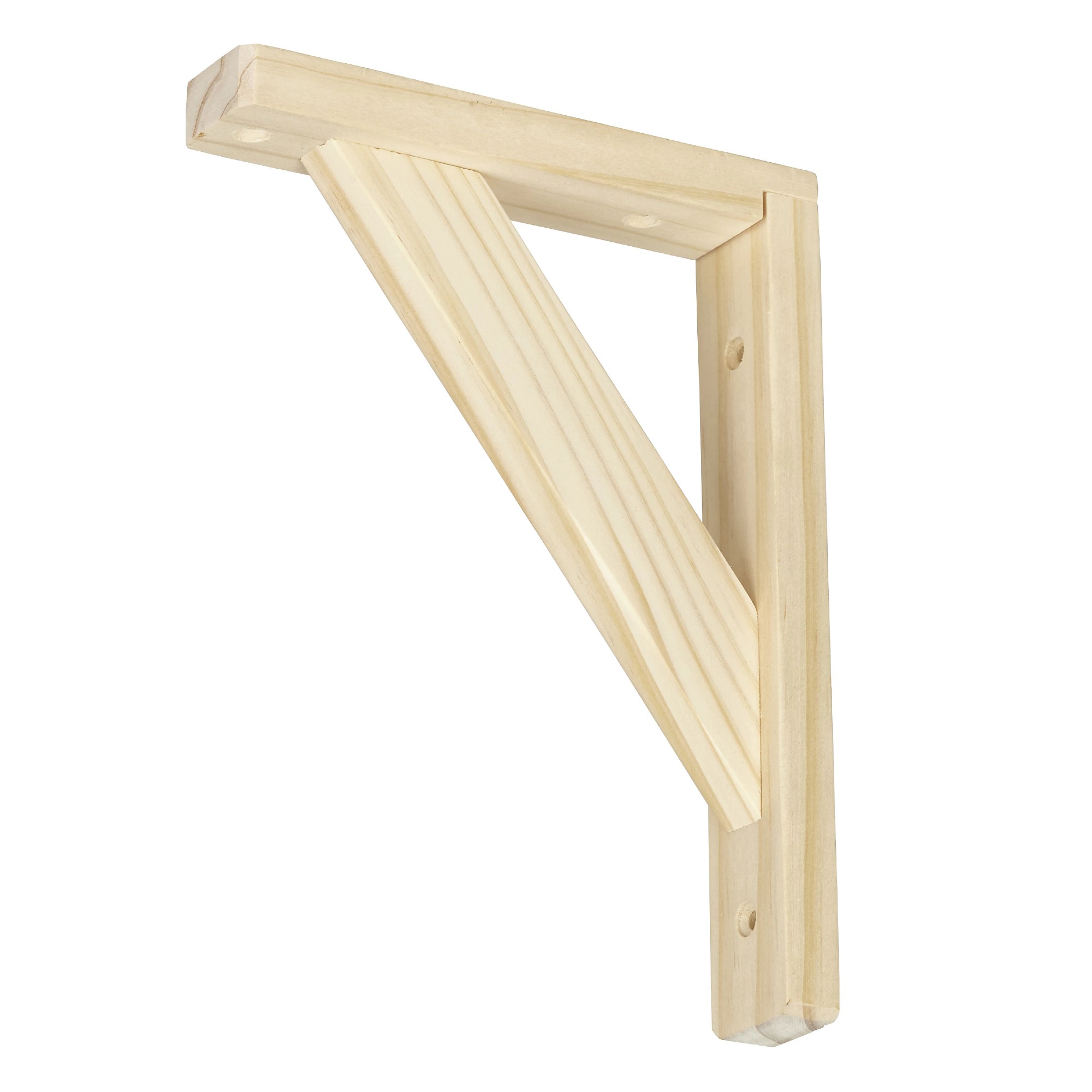 GoodHome Timber Natural Pine Shelving bracket