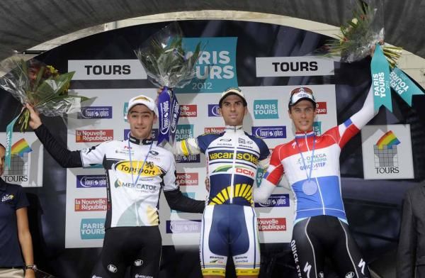 Marco Marcato takes centre stage on the podium