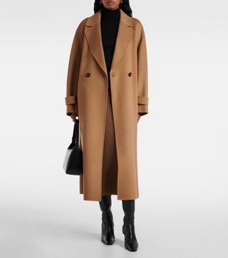 Ebano Wool Wrap Coat