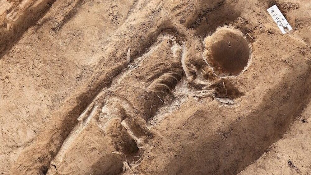 Vokietijoje šalia savo „vyro“ rastas 1000 metų senumo bajorės skeletas su tuščiavidure kaukole
