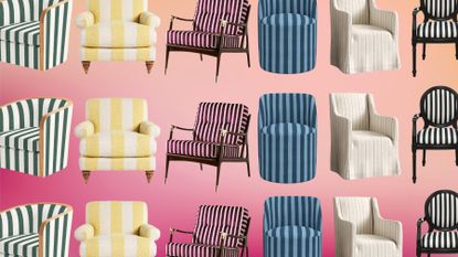 Best striped accent chairs