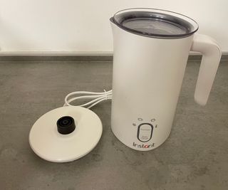 Instant milk frother on own on countertop