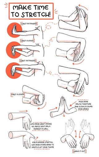 hand exercises infographic