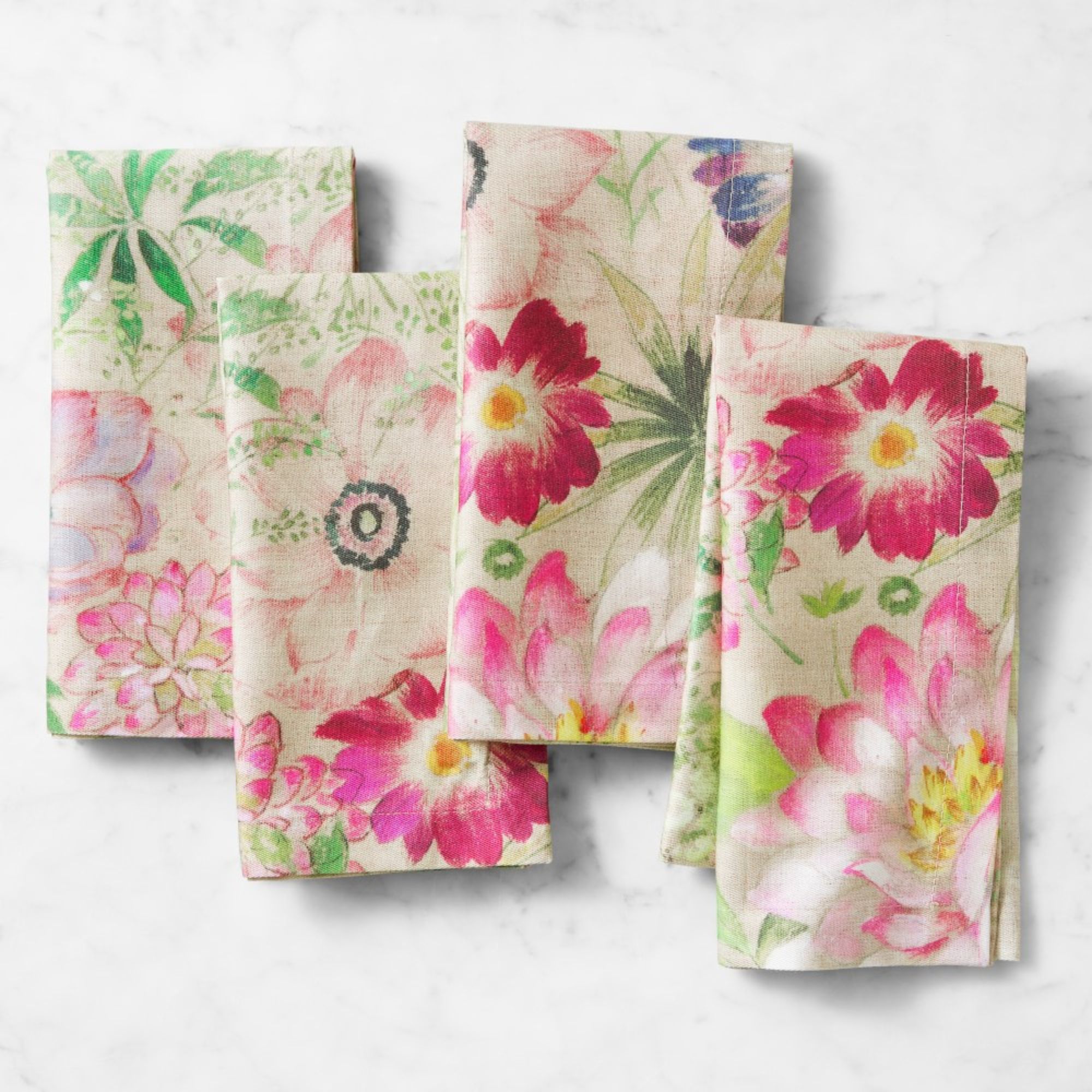 La Vie en Rose Napkins, Set of 4 Williams Sonoma 