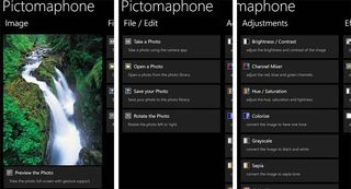 Pictomaphone main pages