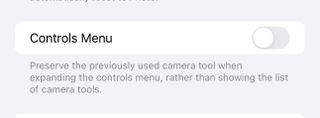 iOS 18 beta 4 camera controls setting