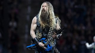 Zakk Wylde on stage with Pantera