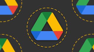 The Google Drive icon on the ITPro background