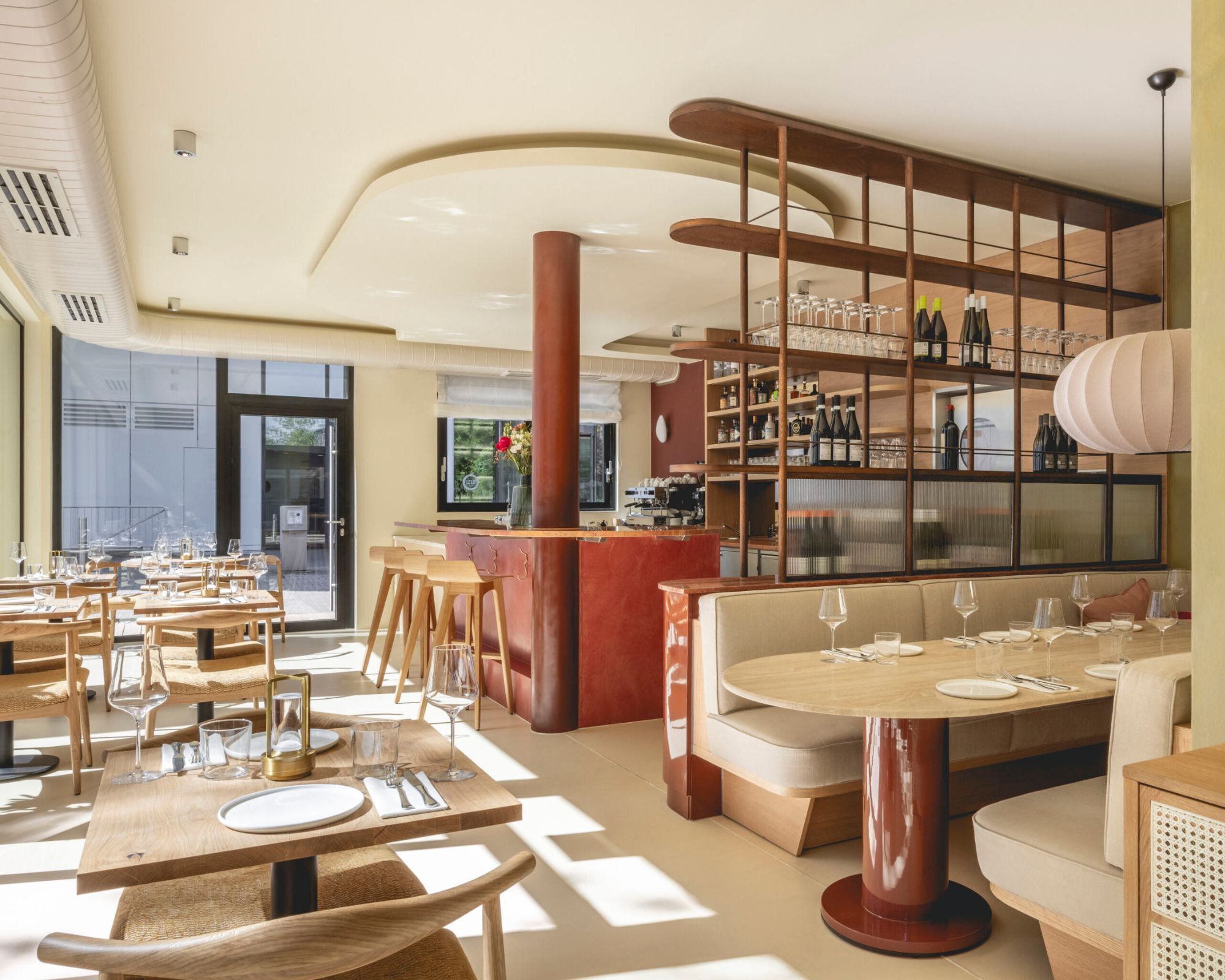A minimalist restaurant design