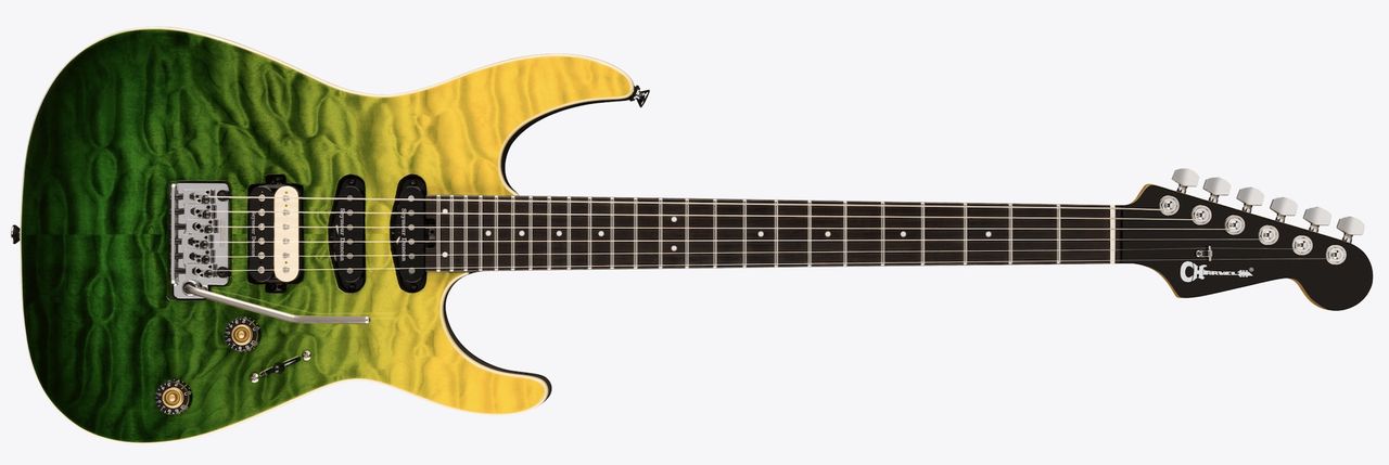 Four of Charvel's new-for-2026 Pro-Mod Plus Dinky DK24 models