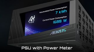 A Gigabyte AI TOP PSU with Power Meter