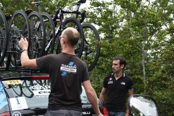 The Garmin mechanics were out in full force