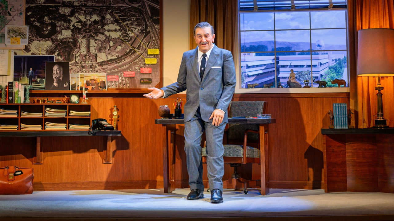 Walt Disney animatronic with hand out