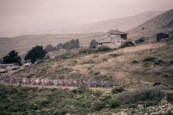 The peloton during the 2012 Amgen Tour of California opening stage in Santa Rosa