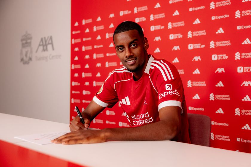 Alexander Isak signs for Liverpool in a British record transfer from Newcastle