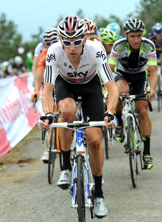 Bradley Wiggins chases, Vuelta a Espana 2011, stage 11