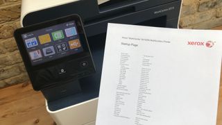 Printer with test page