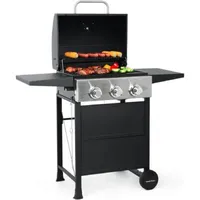 Master Cook 3 Burner BBQ Propane Gas Grill