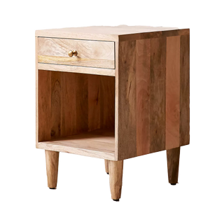 Classic mango wood small nightstand