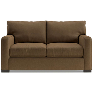 brown loveseat