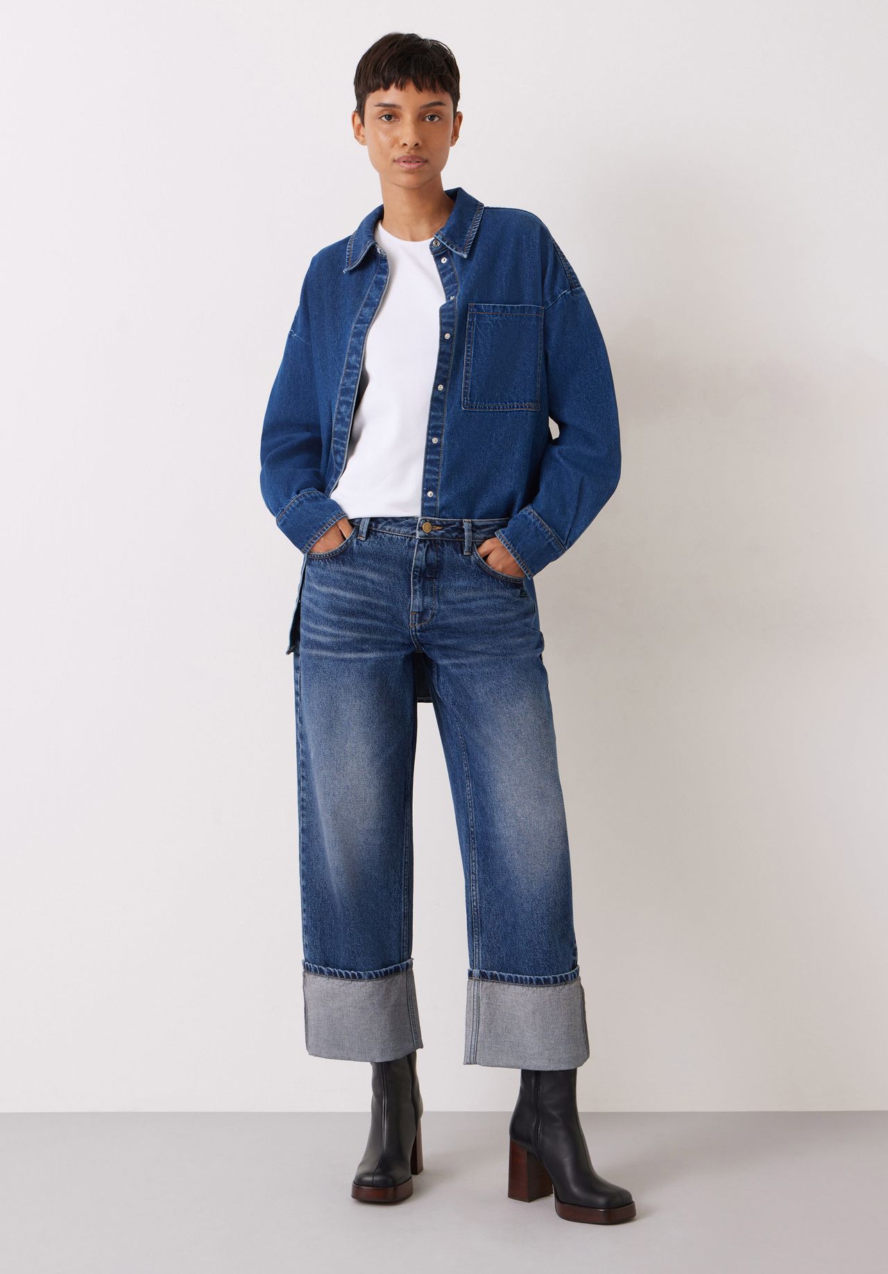 I Just Worked Out the best Shoes to Wear with Cuffed Jeans | Who What Wear