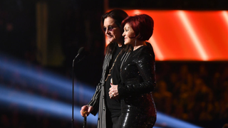 Ozzy and Sharon Osbourne pictured at the Grammy Awards in 2020
