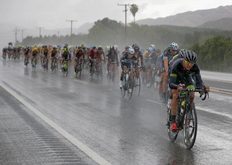 Oscar Clarke driving the pace for Hincapie in the peloton