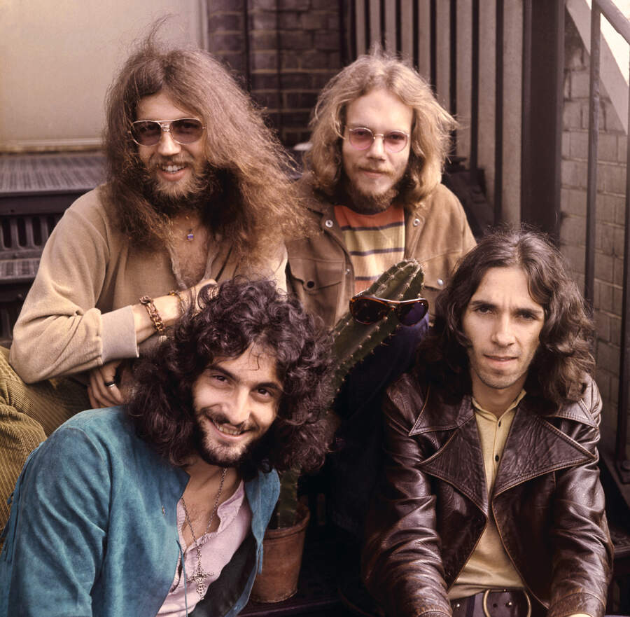 Cactus pose for a group portrait in London, England, September 3, 1970