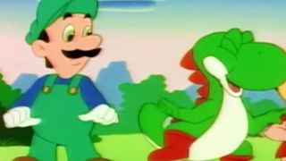Luigi and Yoshi in Super Mario World
