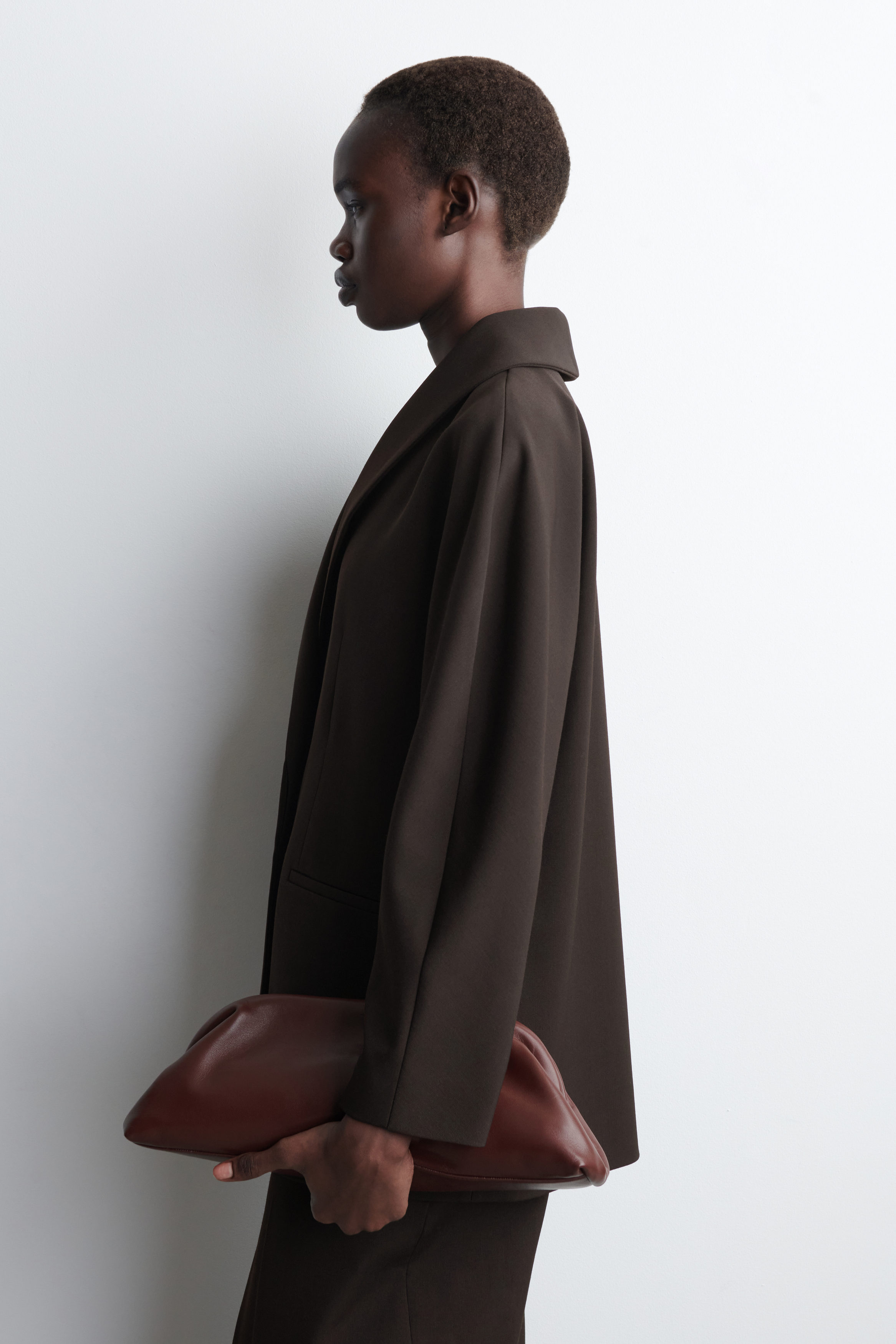 Ingot Clutch Bag - Leather