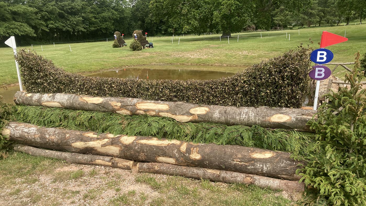 Bicton Horse Trials cross-country course