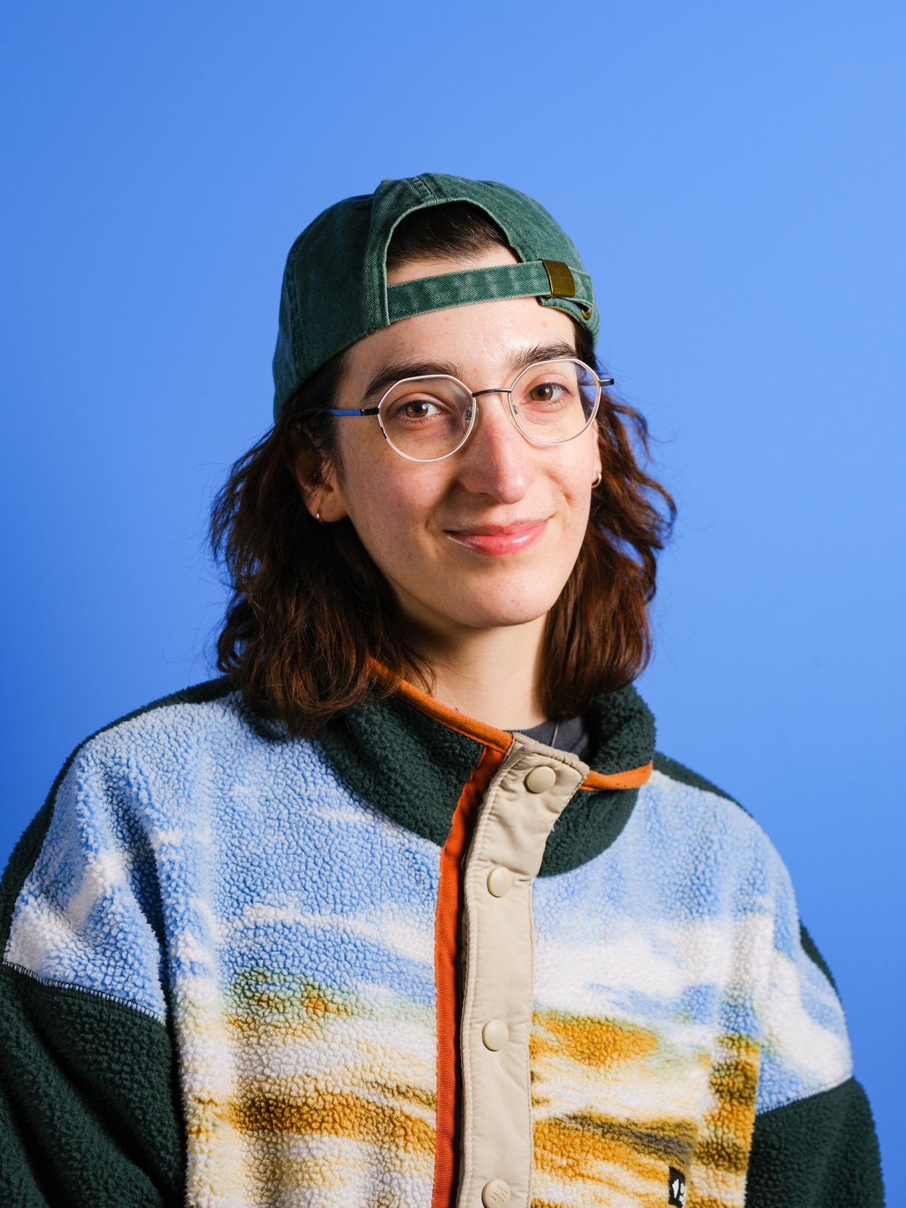 A portrait of Tom's Guide staff writer Erin Bashford, taken on the Fujifilm GFX100 II