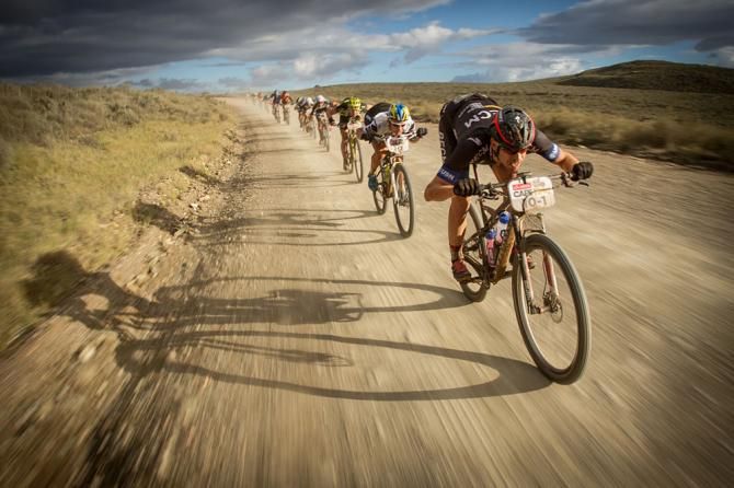 Erik Kleinhans at the front